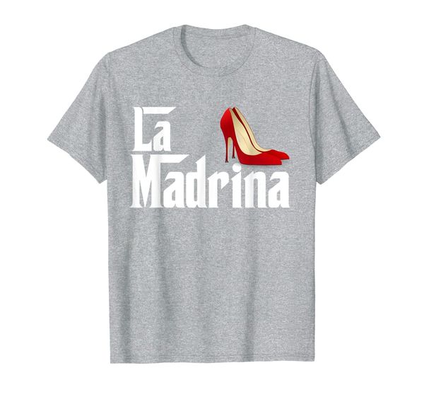 

la madrina godmother comadre godparent aunt women godmothers t-shirt, White;black