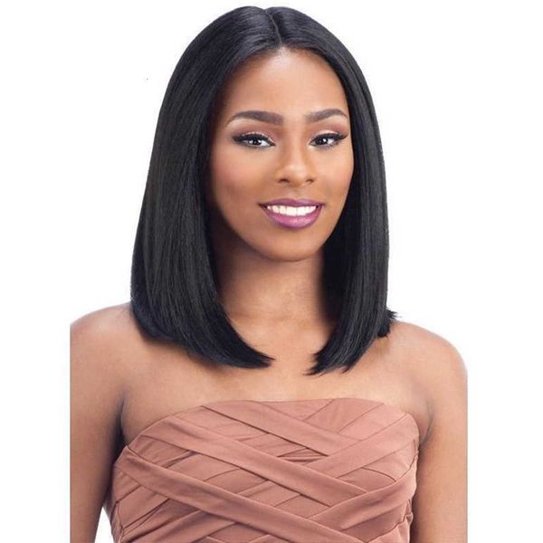 

wig female multicolor short curl chemical fiber wig head cover, Black
