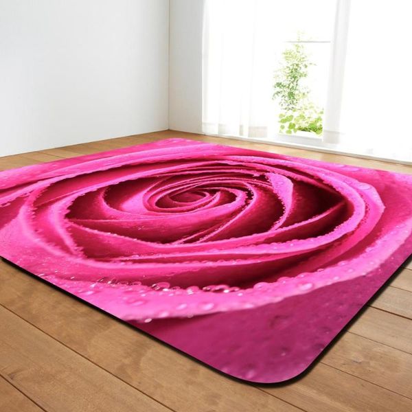 

carpets fashion 3d rose print soft large beautiful for living room bedroom carpet home floor area rug kids decor mats