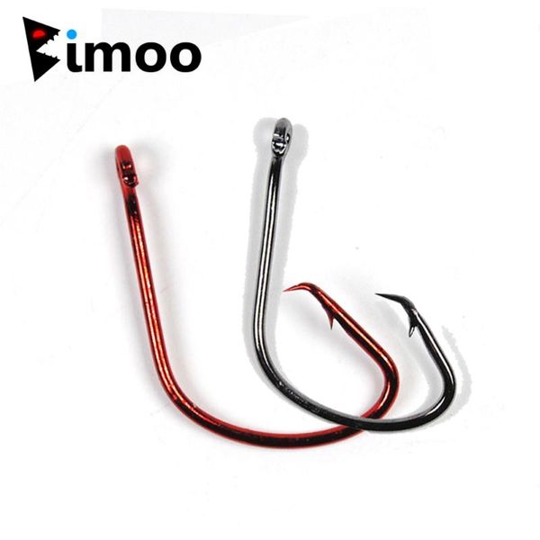 

fishing hooks 100pcs hook 7381 black red color fishhooks saltwater sport circle fish wholesale price tackle 3/0 4/0 5/0