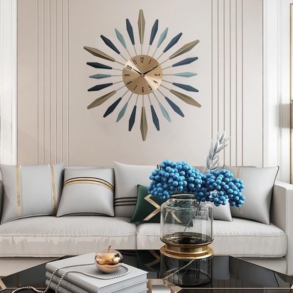 

wall clocks modern design clock electronic home living room silent art creative kitchen reloj de pared decoration
