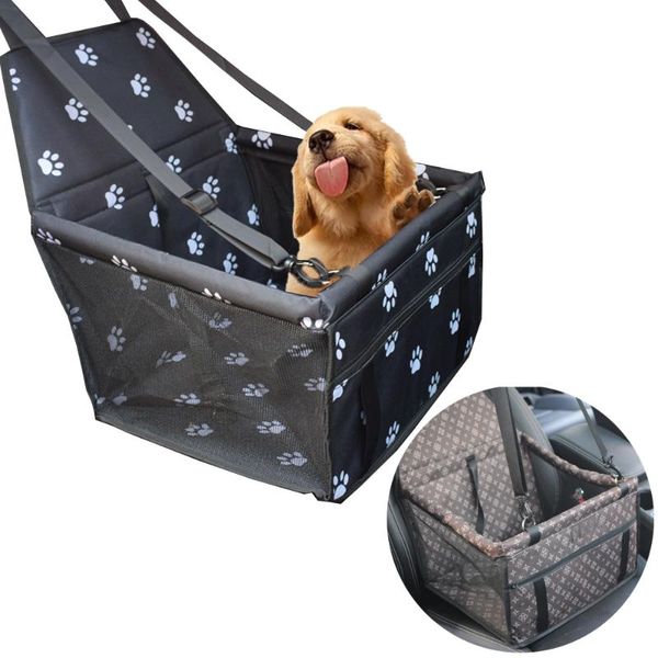 

pet dog car carrier seat bag waterproof basket folding hammock carriers for small cat dogs safety travelling mesh covers
