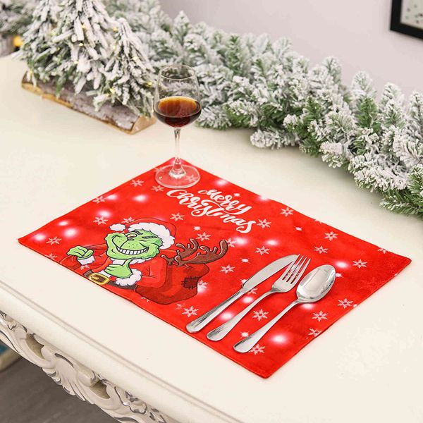 

new creative cute mat insulation mat christmas table atmosphere layout props