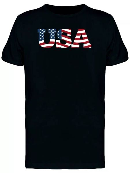 

Patriotic Usa Men's Tee -Image by Shutterstock, White;black