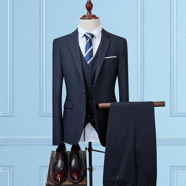 

men's suits & blazers 2021 fashion men suit chinese style stand collar male wedding groom slim fit standerd size blazer set tuxedo, White;black
