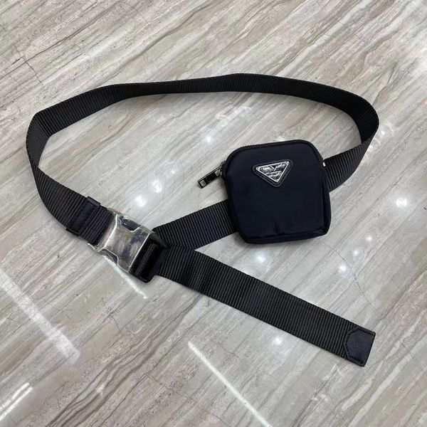 

luxury handbags and storage p home black nylon belt canvas small waist bag female punk jk fashion mini bag fashion decoration