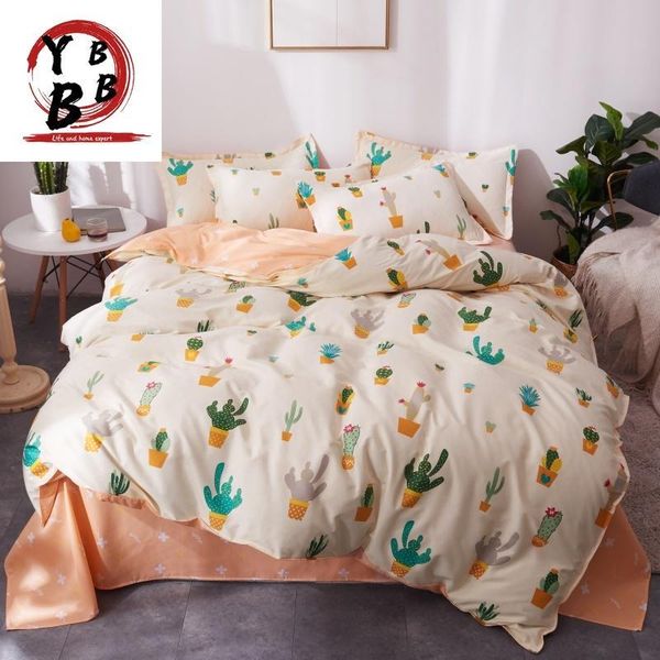 

bedding sets cactus set tree bed linens cartoon duvet cover flat sheet pillowcase plant home bedclothes