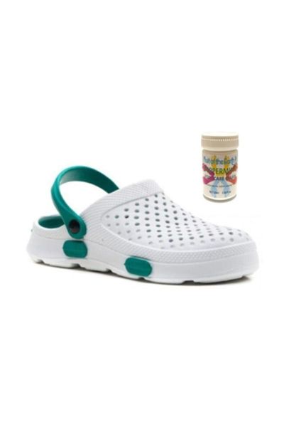 

slippers gzr women green + 50ml heel crack, callus remover repair foot, Black