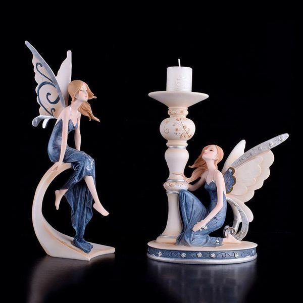 

decorative objects & figurines european resin flower fairy decoration ornaments creative angel furnishings home accessories birthday gifts c