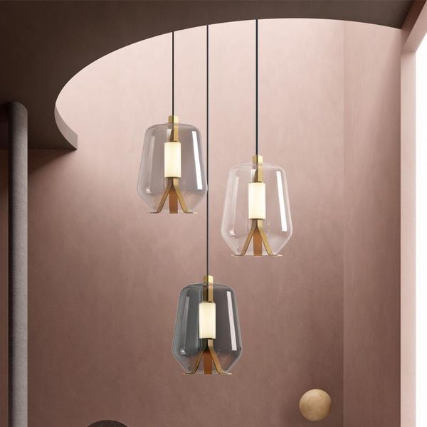 

nordic led glass ball lustre suspension pendant lamp kitchen dining bar lighting light bedroom hanging room lamps