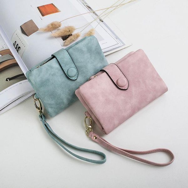 

wallets 2021 women's wallet korean version simple fashion large capacity cute ladies clutch bag, Red;black