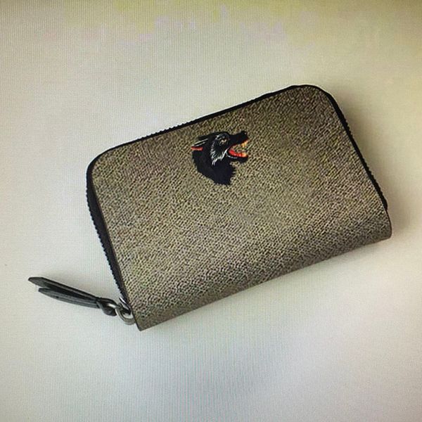 

451276 men animal zippy short faux canvas print snake tiger bee wallets women zipper coin purses wallet card holders