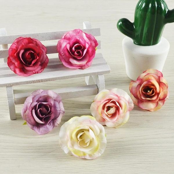

50pcs silk peony bouquet home decoration accessories wedding party scrapbook fake plants diy pompons artificial roses flowers decorative & w