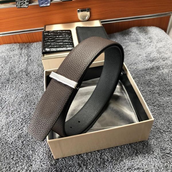 

2022 new belts men clothing accessories business belts for men big buckle fashion mens leather belts wholesale, Black;brown