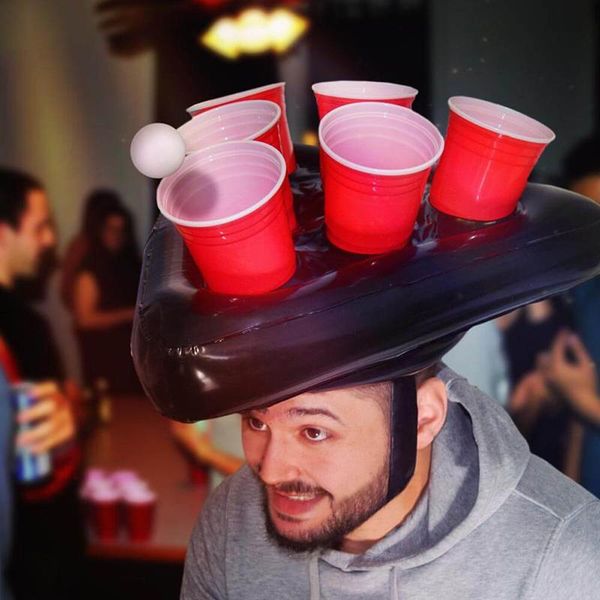

furniture accessories inflatable beer pong hat floating game for swimming pool party supplies beach toys kids
