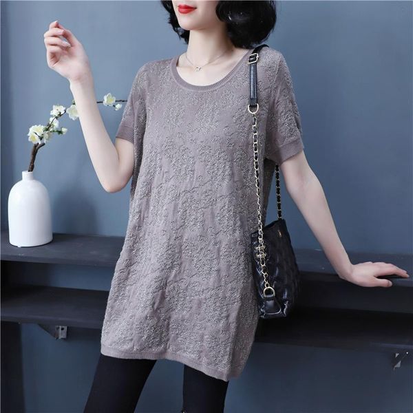 

women's t-shirt 2021 soft loose solid fresh summer women fashion o-neck natural short basic female shirt shiny lurex, White