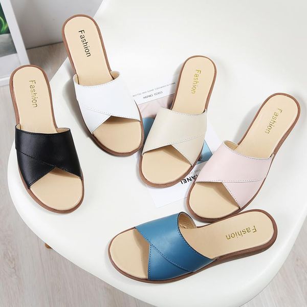 

women slippers white flat shoes for women light and comfortable shoes flat slippers for home casual, Black