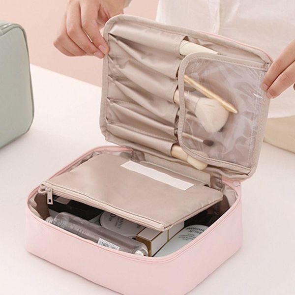 

multifunctional cosmetic bag makeup case pouch toiletry travel zip wash organize x7ya bags & cases