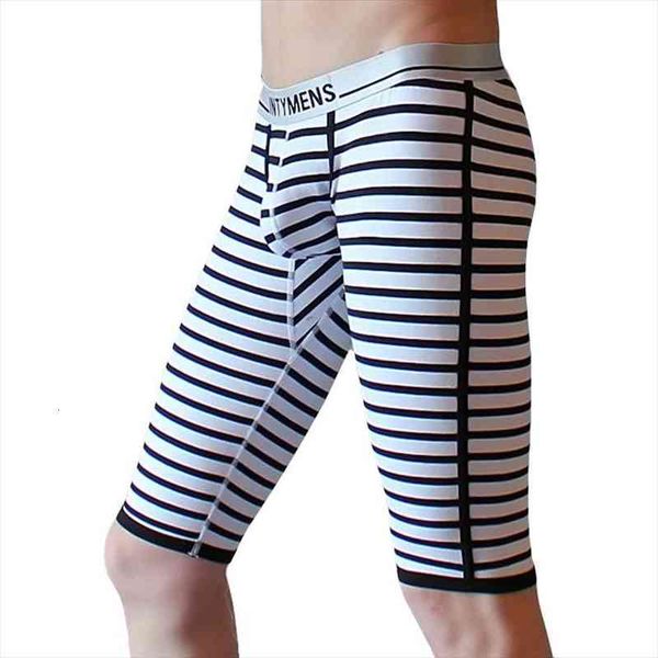 

cotton fabric long johns men comfortable striped print mens thermal underwear long johns thermal underwear men only pants b04-11, Black