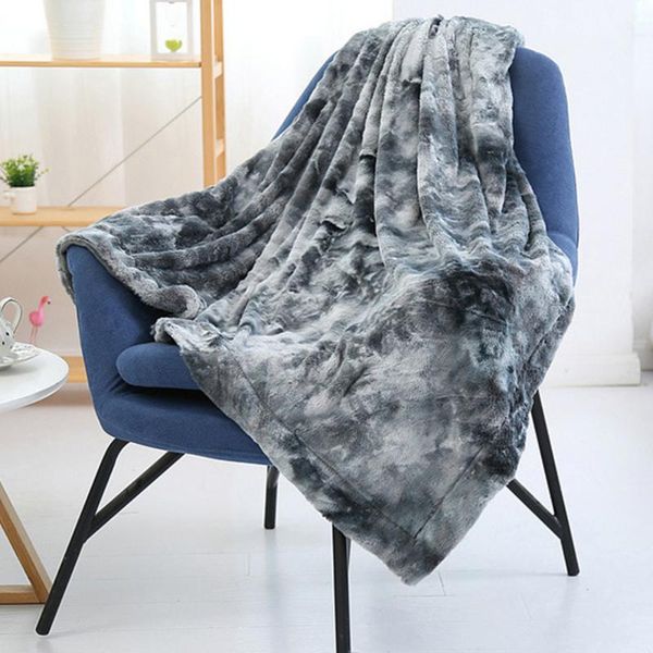 

blankets soft warm for beds faux fur solid color sofa cover bedspread winter plaid bed casual thick blanket