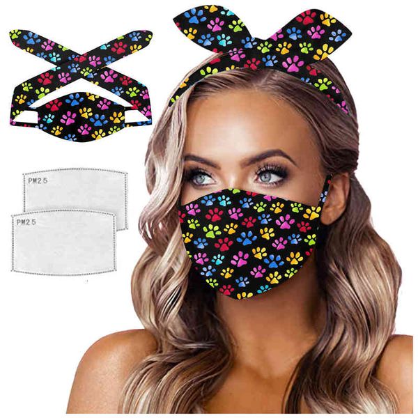 

mask cute headband masks for women protection filter mask claws print designer washable masque windproof decoration face masque