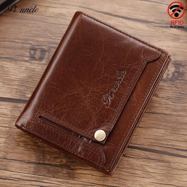 

wallets real cowhide fashion zipper men's thin wallet small short holder for male vintage mini man purse with coin pocket, Red;black