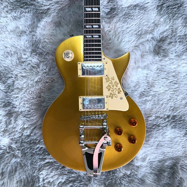 

gold dust electric guitar,rosewood fingerboard,mahogany wood,chrome hardware