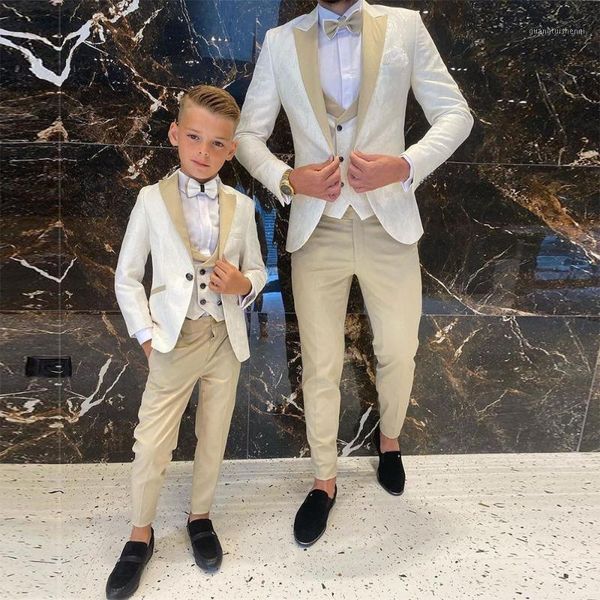 

men's suits & blazers yiwumensa white floral pattern men formal wedding tuxedos little body/children blazer 3 pieces male fashion kids, White;black