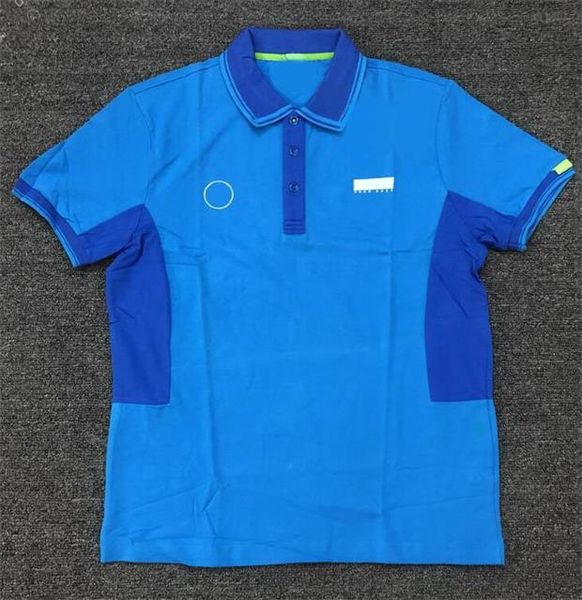 

f1 racing car team uniform polo t-shirt polyester quick-drying downhill short sleeves can be customized