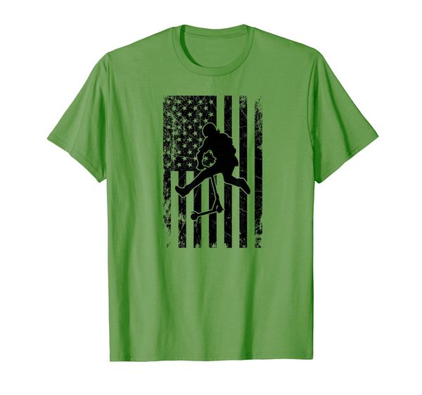 

american stunt scooter kick trick competition shirt, White;black