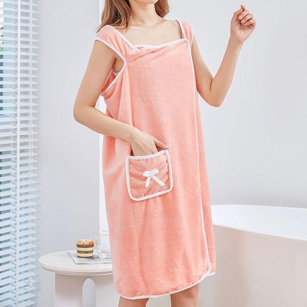 

towel wearable microfiber bathrobe woman shower female soft bath for adults home textiles and sauna towels bathroom
