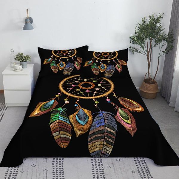 

sheets & sets dreamcatcher bed sheet set 3d printed polyester flat with case print bedding gifts for children fashion
