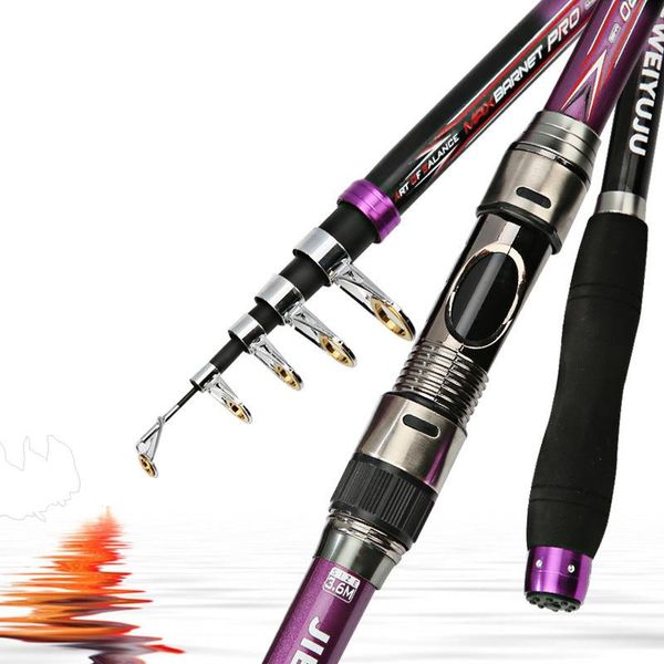 

boat fishing rods 2.1m3.6m carbon fiber rod ultra-light and super hard hand-sea dual-use throwing metal wheel base tool