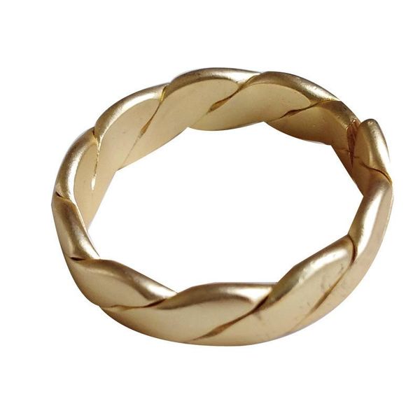 

cluster rings gold color vintage twist for women korean fashion jewelry 2021 minimalism temperament finger 2cm, Golden;silver