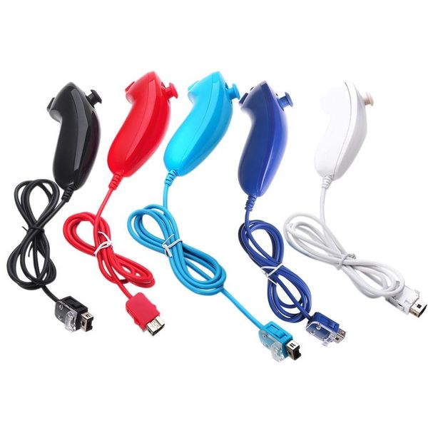 

game controllers & joysticks 2021 nunchuck nunchuk video controller remote for 5 colors