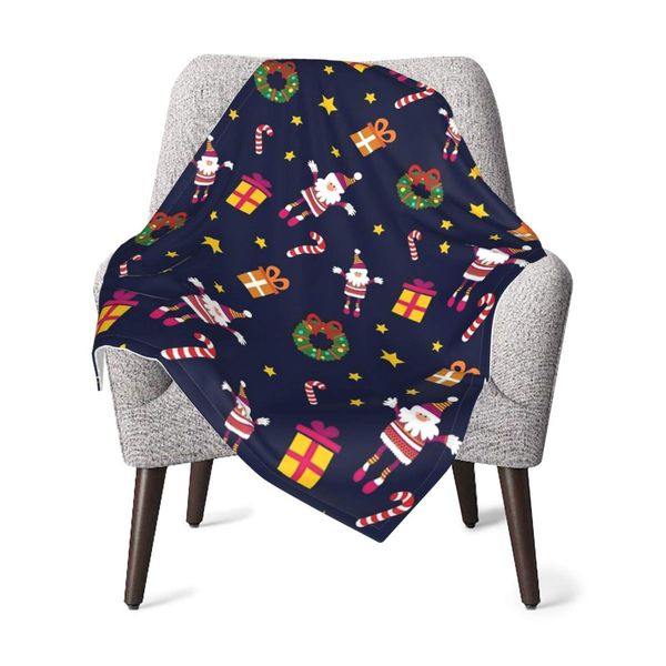 

Nursery Bed Blankets,Santa Claus and Gifts Super Soft Baby Blanket for Kids