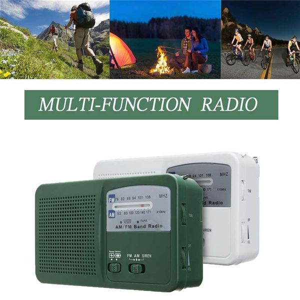 

smuxi emergency charger hand crank generator wind up solar ed fm/am radio led flashlights torches