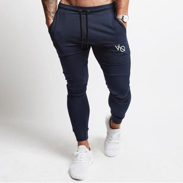 

men's pants jogger autumn casual streetwear cotton trousers muscle fashion men's sports gyms workout bodybuilding clothing, Black