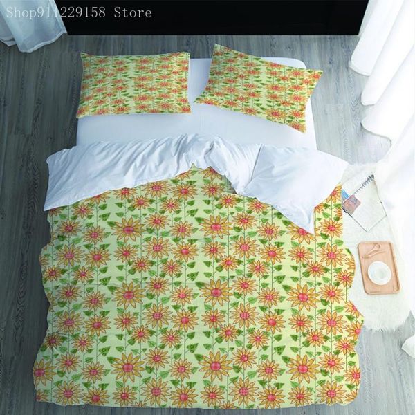 

bedding sets twin set cartoon animal printing 3pcs girl boy kid bed cover duvet child comforter