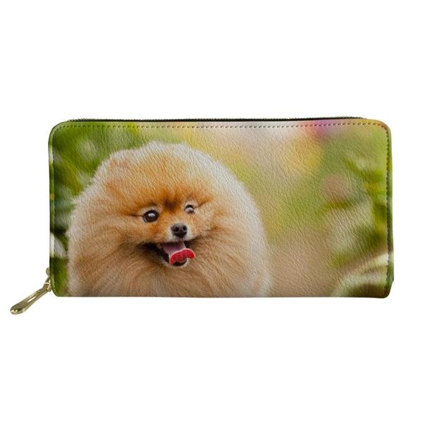 

wallets coloranimal cute hiromi dog women long clutch wallet large capacity female purse lady purses phone pocket card holder, Red;black