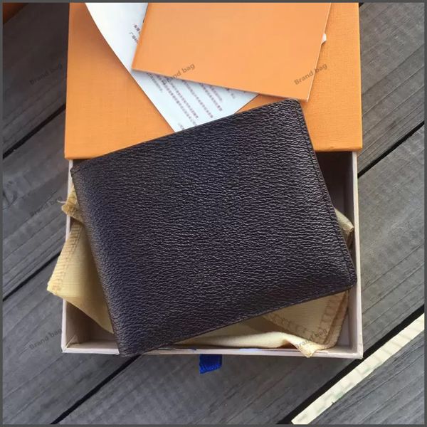 Moda Carteira Dos Homens Designer De Alta Qualidade De Couro De Couro De Couro Estilo Designers Mens Mulheres Bolsa de Luxo Carteiras Bolsa com Caixa