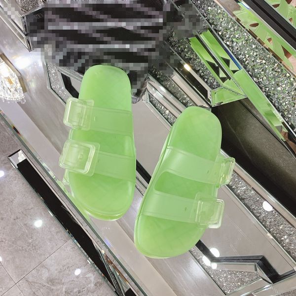 

style transparent candy-colored slippers fashion trend casual flat slipper brand luxury shoes ladies tpu loafers daily beach holiday, Black