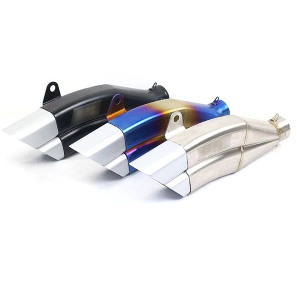 

motorcycle exhaust system arrival 51mm universal muffler pipe steel sc gp racing project for s1000rr super cb650r cbr600