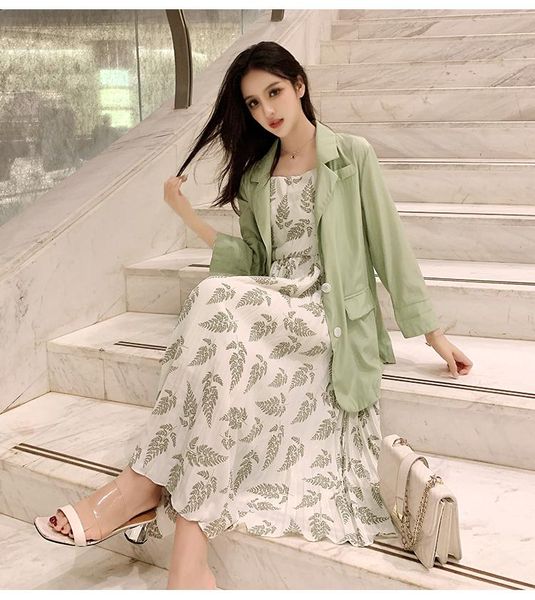 

work dresses dress suits 2021 summer office lady formal business 2 piece set for women plaid single breasted blazers jacket + suit, White;black