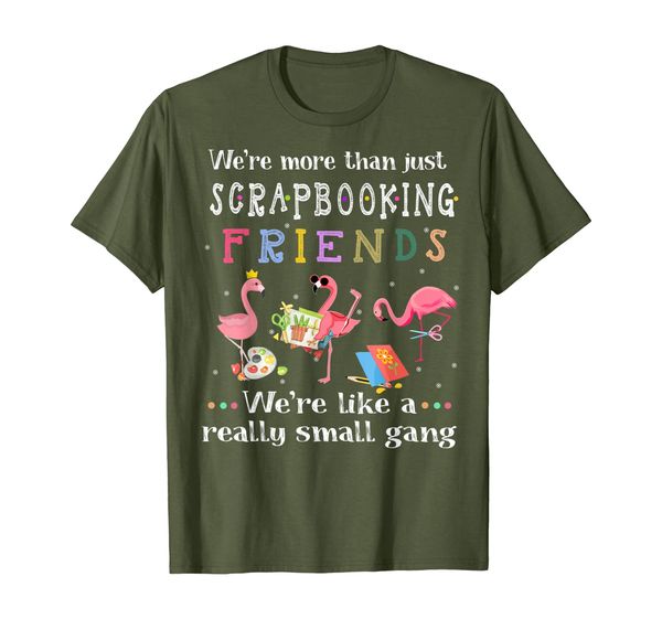 

scrapbooking flamigo t-shirts we're more than just scrapbook, White;black