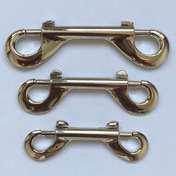 

dog collars & leashes 1pcs 88/100/118mm galvanized quick carabiner ended dave bolt snap clip hook lash accessory
