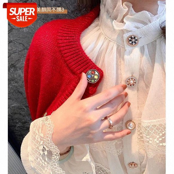 

women's shirt fashion french design sense bottoming lace clothing #qg1l, White