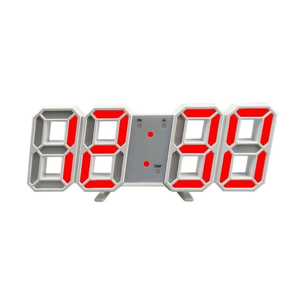 

wall clocks 3d led digital clock modern design large electronic deskdecoration for living room backlight table