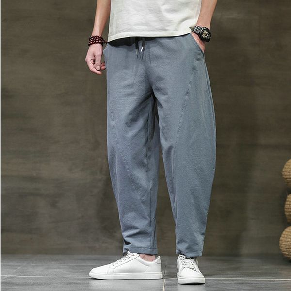 

men's pants men harem 2021 new fashion korean style hip hop streetwear mens jogger casual male trousers drop z4m1, Black