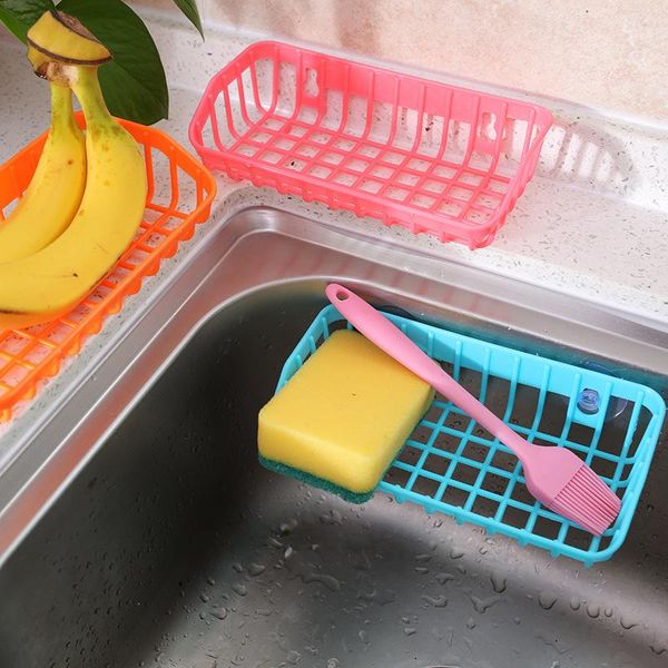 

kitchen storage & organization sink suction cup drain rack basket bag faucet sponge adjustable bathroom home